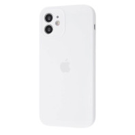 Чехол Silicone Case Full Camera на iPhone 12 White